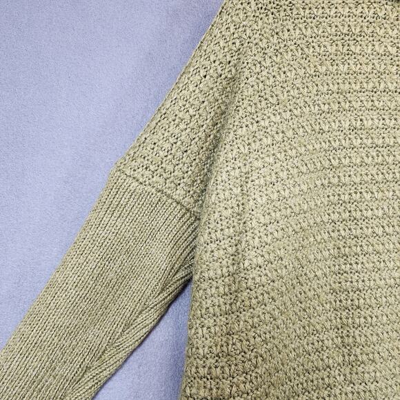 Talbots Womens Sweater 2X Olive Green Wool Blend Cowl Neck Office Casual Cabin - Picture 7 of 10